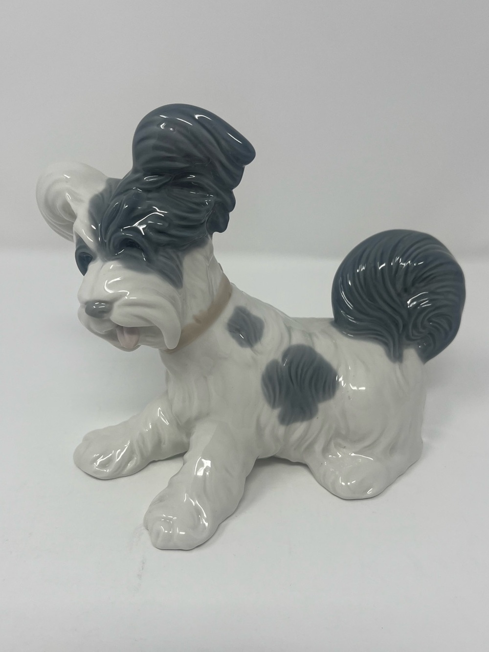 LLADRO Skye Terrier Dog Figurine #4643 Gray White Retired VTG- No Box